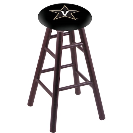 Oak Bar Stool,Dark Cherry Finish,Vanderbilt Seat